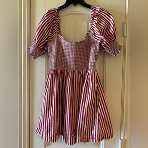 Hill House Home The Naia Nap Dress - Cherry Stripe